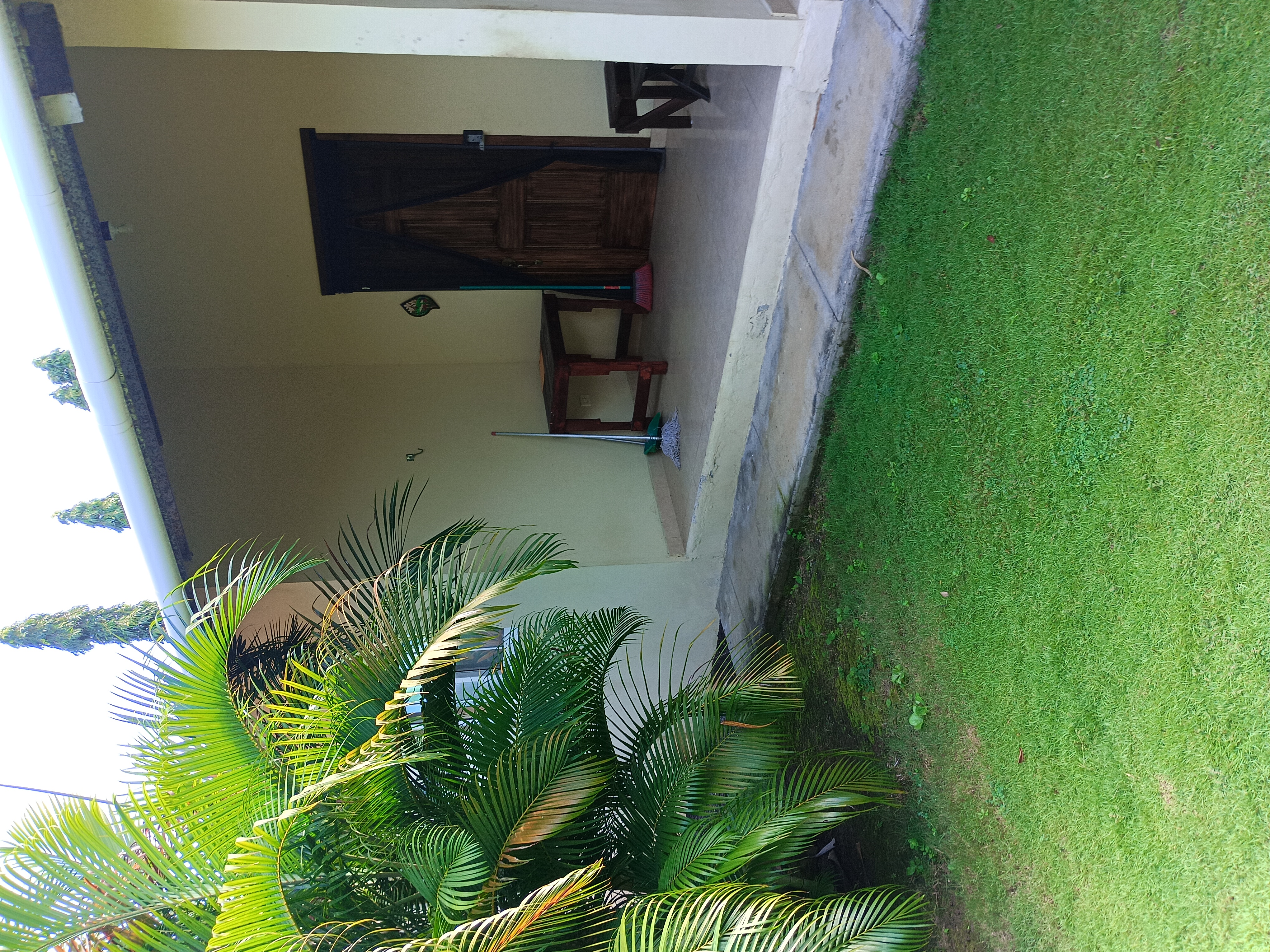 Apartment exterior with tropical garden